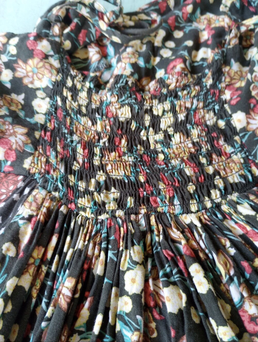 O'NEILL High Low Sundress Spaghetti Straps Floral Beachwear Dress XS - Picture 10 of 11
